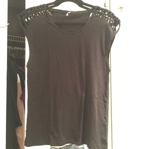 IRO Sleevless Tank W Knotted Shoulder Detail